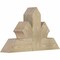 Ekena Millwork Richland Rough Sawn Timber Gable Bracket, Douglas Fir, 36"W x 21"H x 6"D x 6"F, 14/12 Pitch GBW036X21X0606RIC00RDF - alternate 2